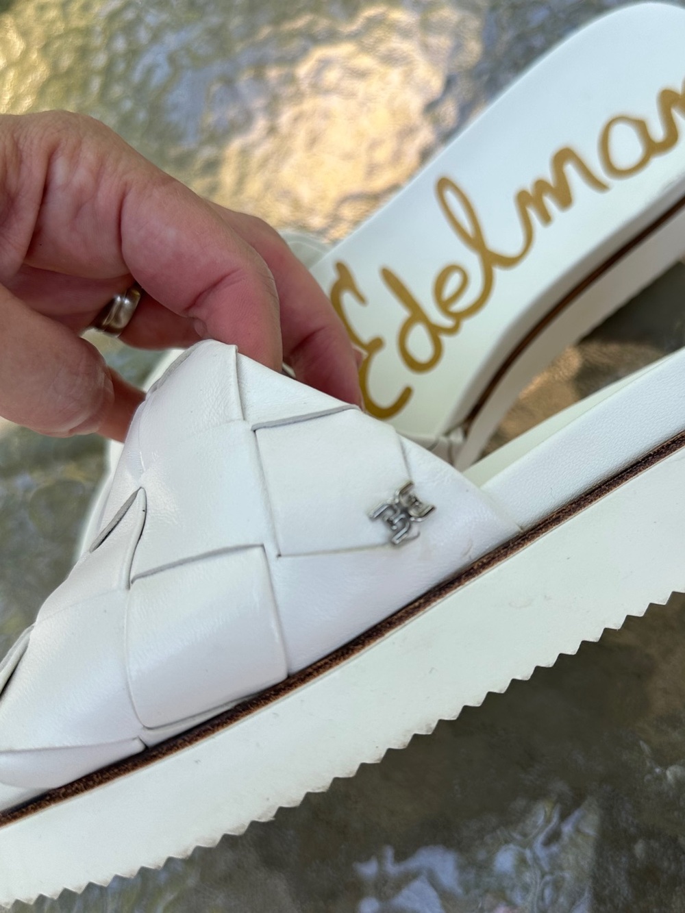 Sam Edelman Leather Slides - Picture 4 of 13